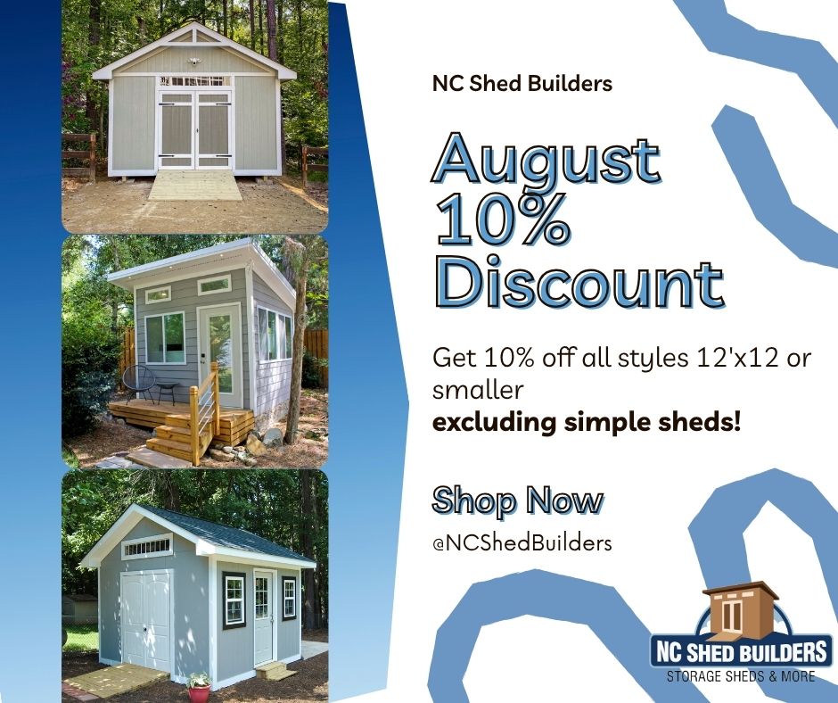 10% Off Shed August Special by NC Shed Builders
