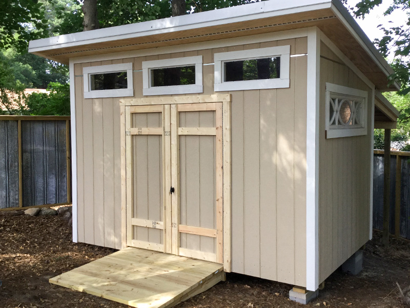 Contemporary Shed | Contemporary Storage, Single-Slant Roof